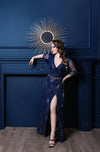 Winona Blue Star Maxi Dress by Katakomb