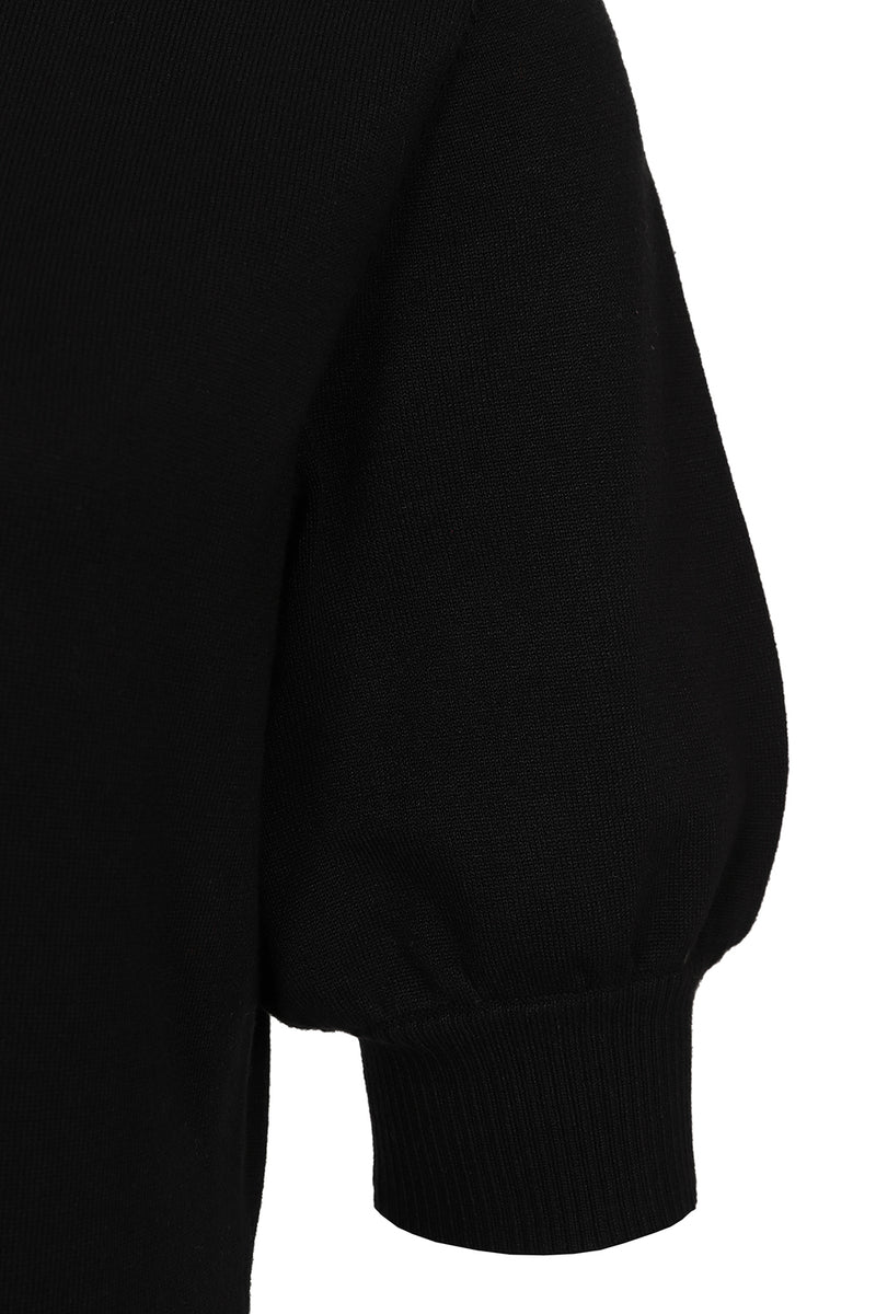 Black Short Sleeve Sweater by Banned