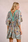 Paisley Silky Caftan Dress by Molly Bracken