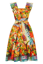 Village Sunrise Frill Front Dress by Love Your Look London