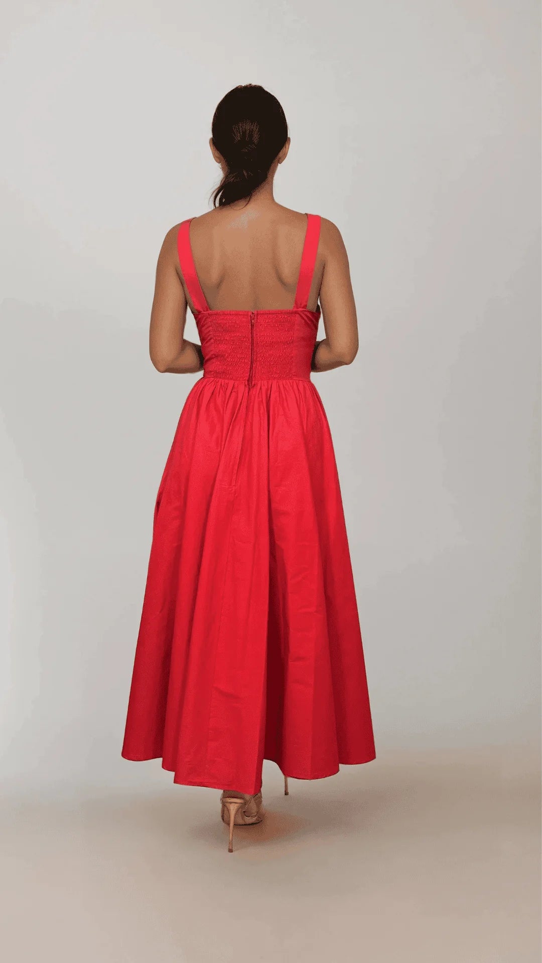 Final Sale Red Lolita Midi Dress by Timeless London – Modern Millie