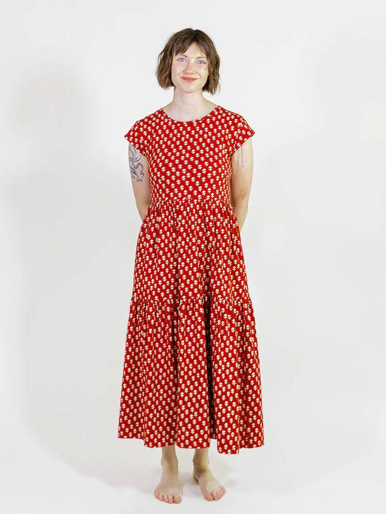 tiered jersey dress Boden Girls Tiered Jersey Sundress in Blue