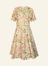 Cream Coral Reef Rita Dress by Palava X Natural History Museum
