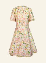 Cream Coral Reef Rita Dress by Palava X Natural History Museum