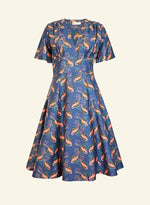 Navy Prawn Cocktail Rita Dress by Palava