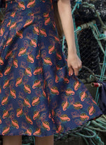 Navy Prawn Cocktail Rita Dress by Palava