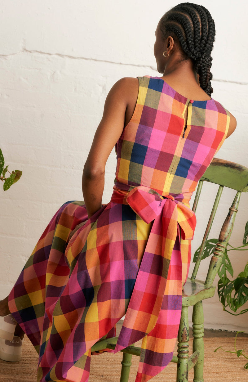 Roberta Dress in Jaipur Plaid by Emily and Fin