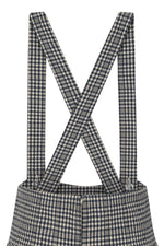 Pinafore Circle Skirt in Navy Plaid by Banned