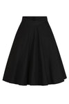 Baxter High Waisted Full Skirt in Black by Banned