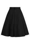 Baxter High Waisted Full Skirt in Black by Banned