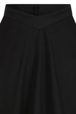 Baxter High Waisted Full Skirt in Black by Banned
