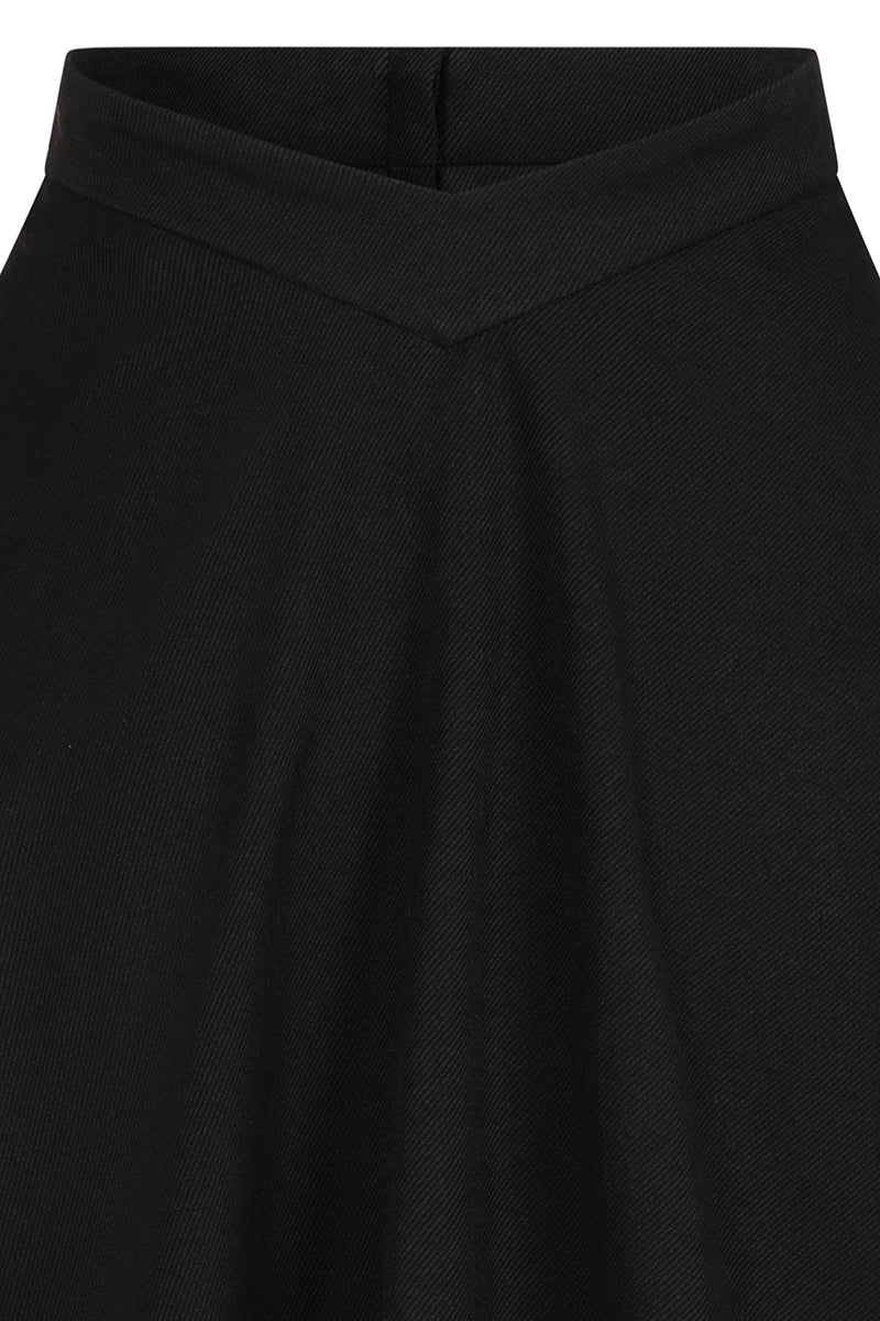 Baxter High Waisted Full Skirt in Black by Banned