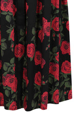 Roses Pleated Skirt by Banned