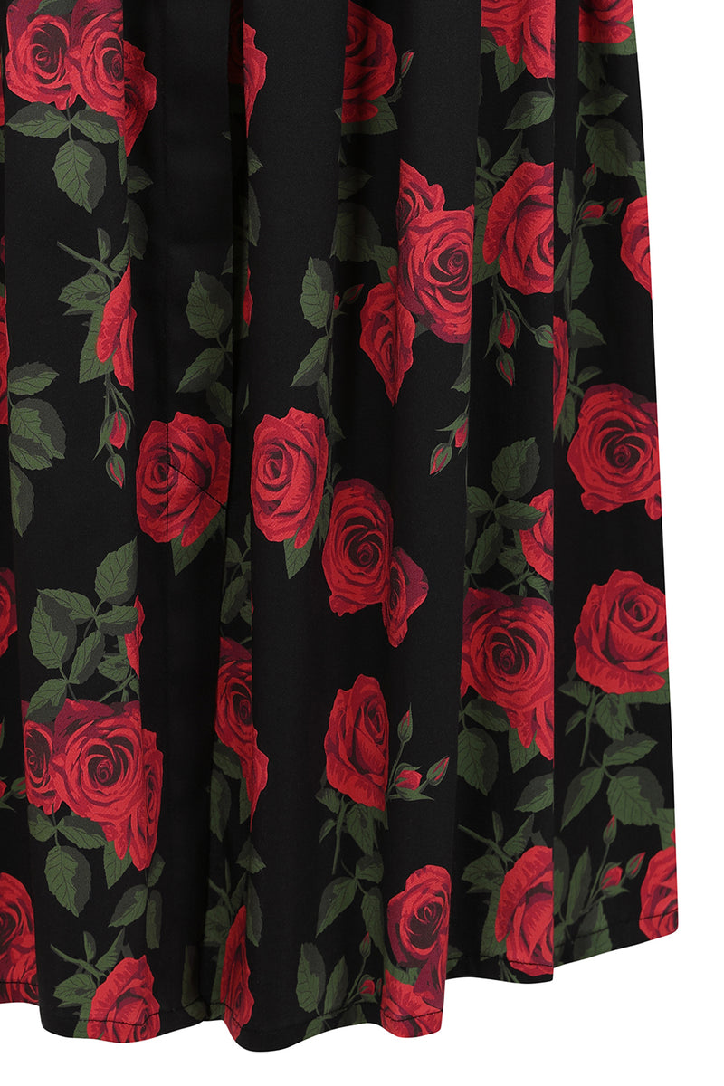 Roses Pleated Skirt by Banned
