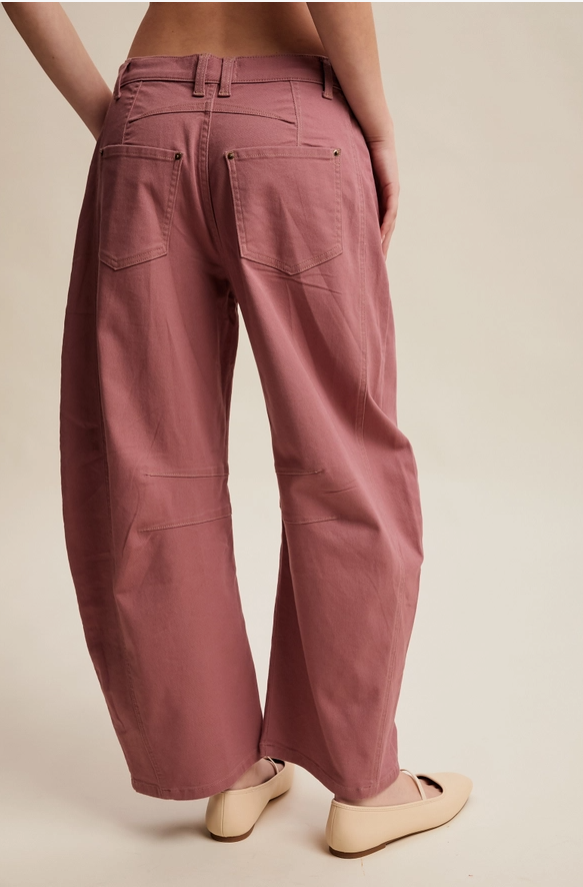 Berry Utility Barrel Pants – Modern Millie
