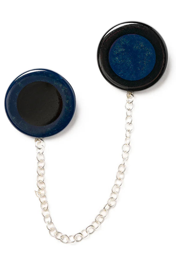 Nocturne Double Brooch by Splendette
