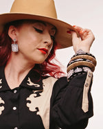 Rebel Black Earrings by Splendette