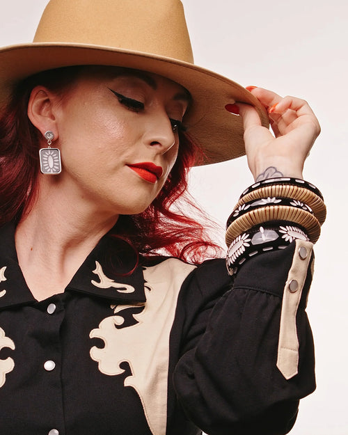 Rebel Black Earrings by Splendette