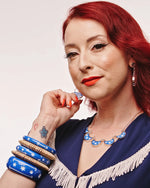 Denim Blue Necklace by Splendette