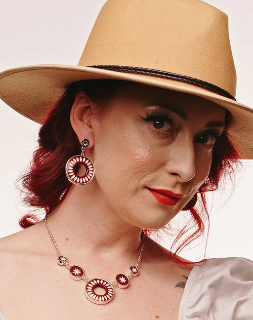 Saddle Brown Necklace by Splendette