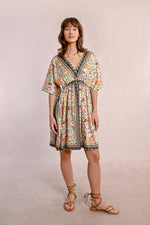 Floral Silky Caftan Dress by Molly Bracken