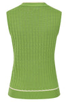 Green Anchor Pointelle Knit Sleeveless Tina Sweater by Banned