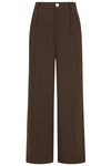 Brown Hazel Wide Pants by Banned