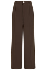 Brown Hazel Wide Pants by Banned