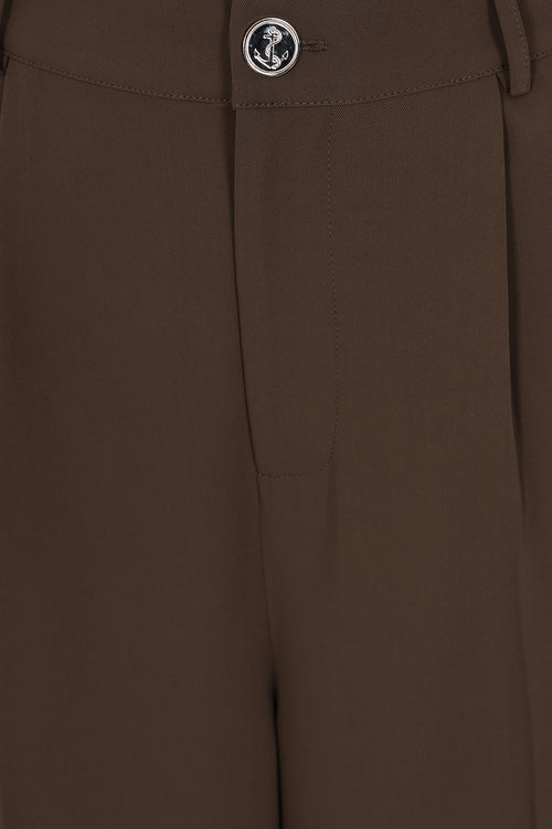 Brown Hazel Wide Pants by Banned