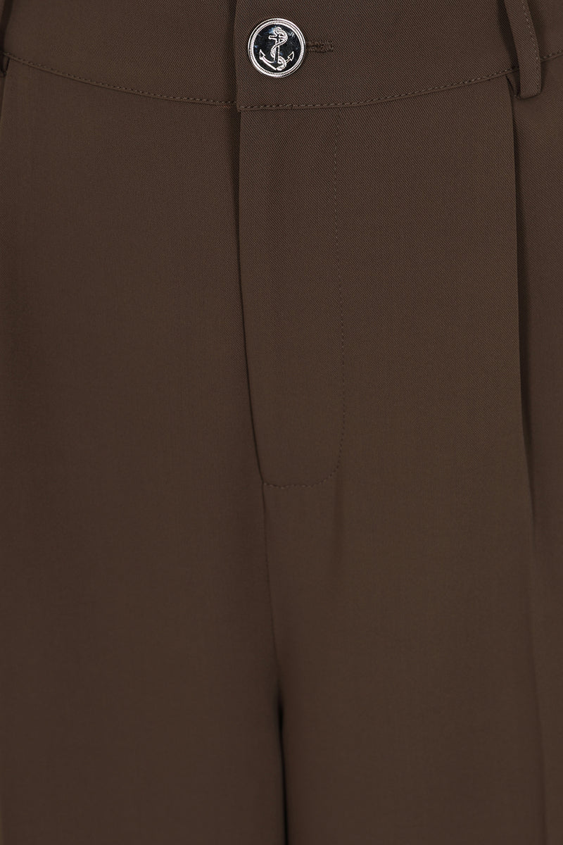 Brown Hazel Wide Pants by Banned