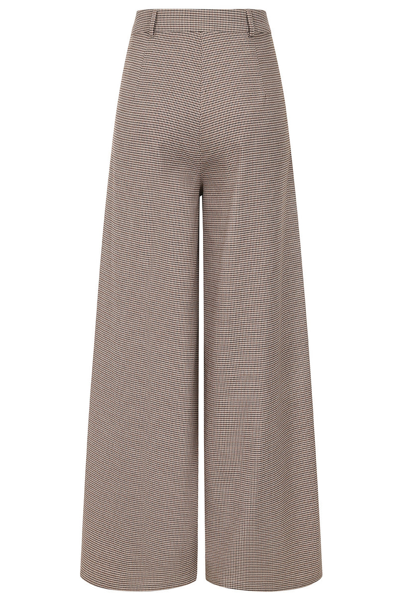 Brown Tweed Eliza Pants by Banned