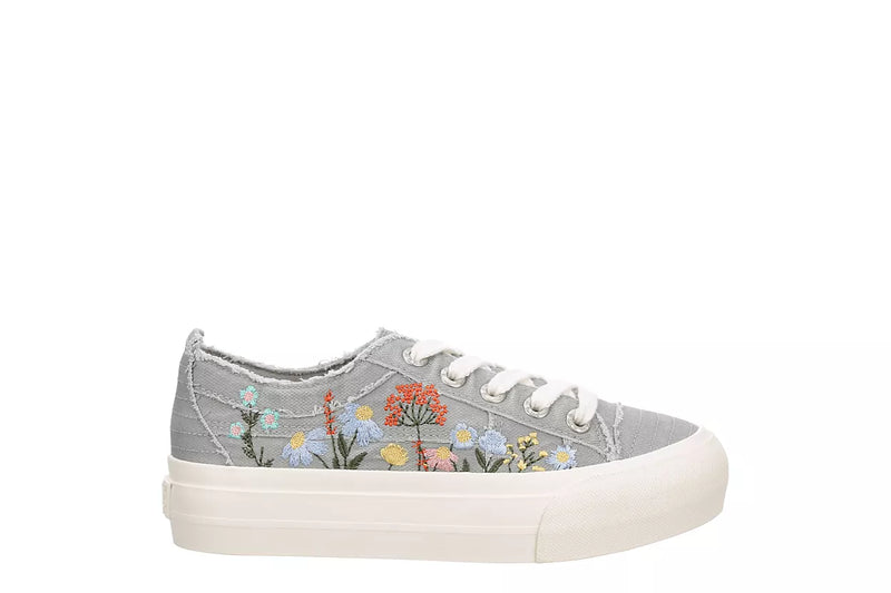 Sadie-Sun Embroidered Sneakers In Grey by Blowfish