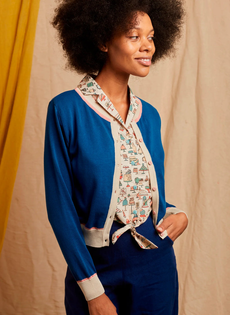 Blue Posies Vera Cardigan by Palava – Modern Millie