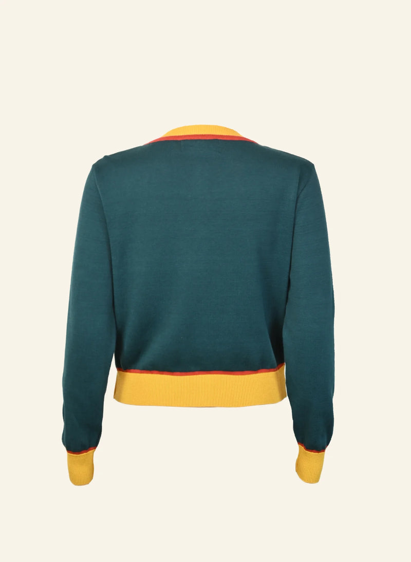 Teal Squirrel Vera Cardigan by Palava
