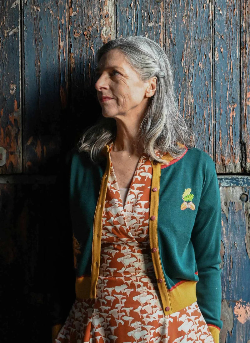 Teal Squirrel Vera Cardigan by Palava