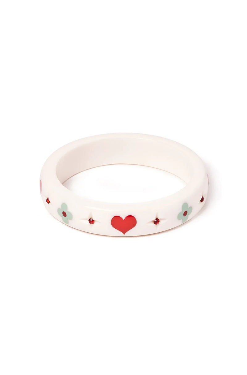 Love Letter Midi Bangle Bracelet by Splendette
