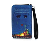 The Great Gatsby Book Wallet in Blue