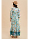 Seafoam Blue Puff Sleeve Maxi Dress