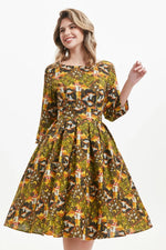 Enchanted Mushrooms Amaya Dress by Miss Lulo