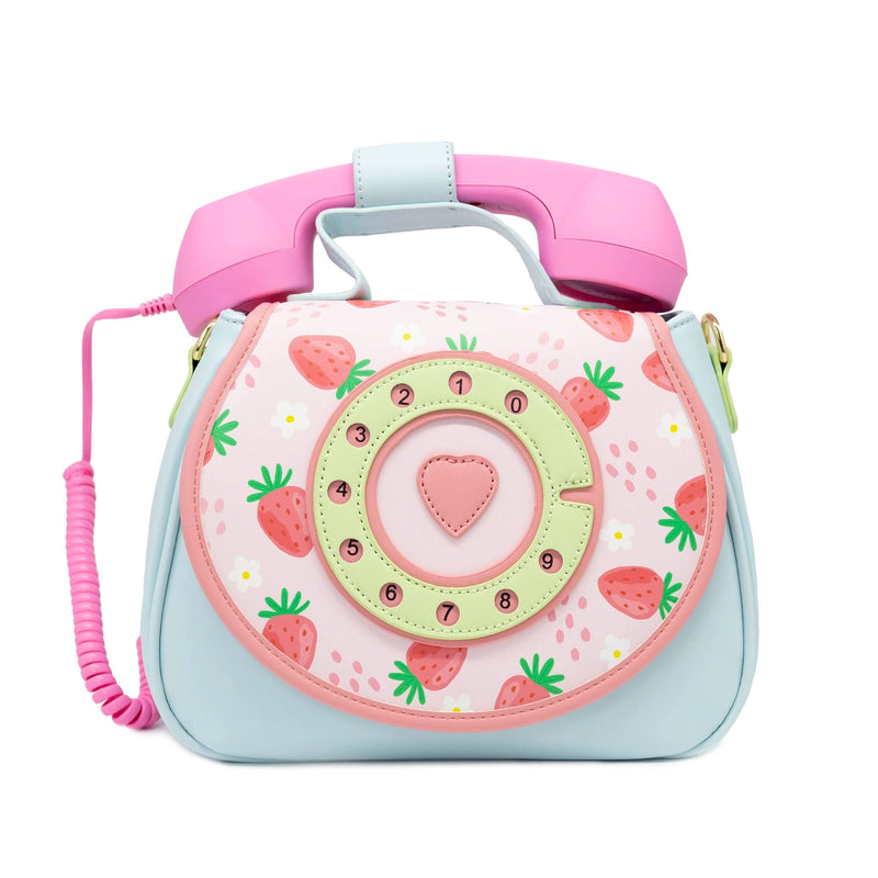 Strawberry Phone Convertible Crossbody and Backpack Bag
