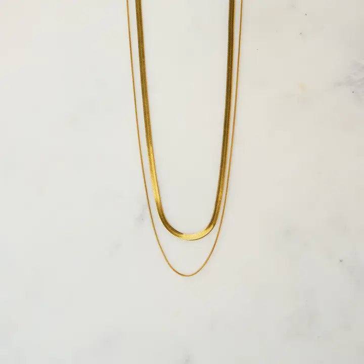 Gold Layered Zoe Necklace by Peter and June