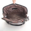 Morning Garden in Black Tapestry Satchel Bag