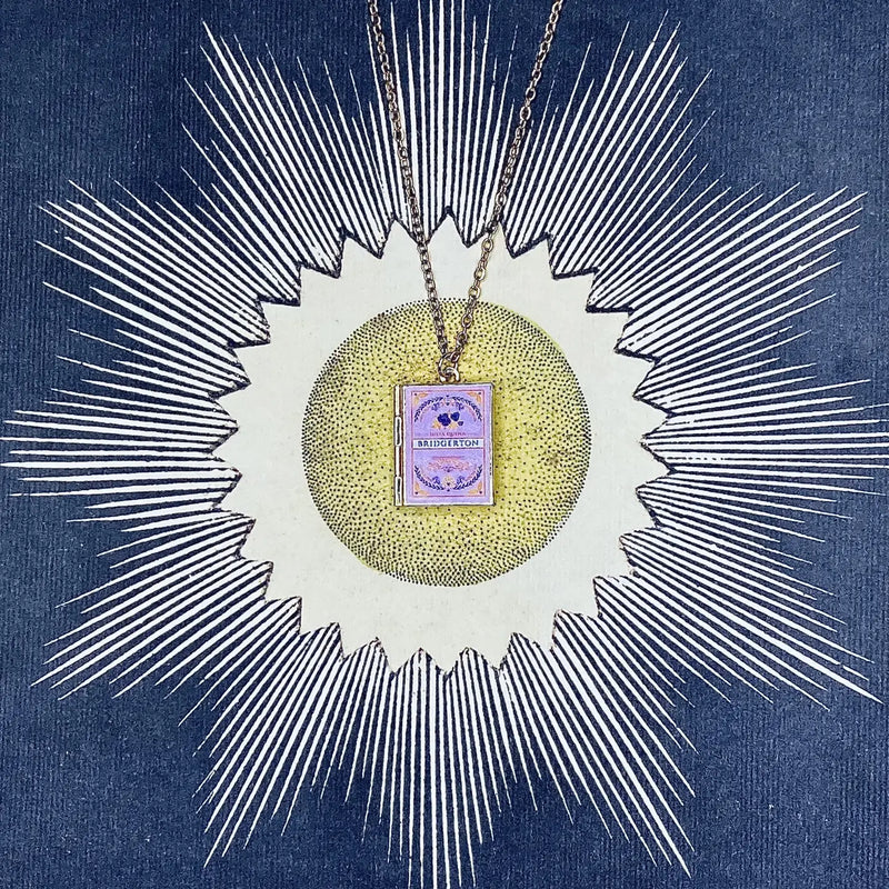 Bridgerton Book Locket Necklace by Marshall and Rose