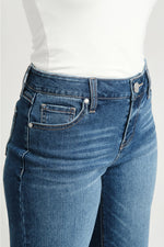 32" Slim Wide Leg Jeans Rolled to Petite 28" by 1822 Denim