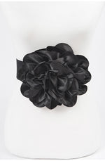 Satin Flower Stretch Belt in Multiple Colors!