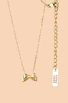 Tiny Bow Necklace by Peter and June
