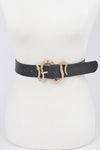 Snake Belt in Black and Gold