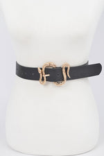 Snake Belt in Black and Gold