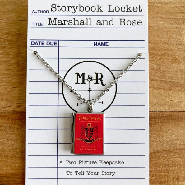 House Gryffindor Book Locket Necklace by Marshall and Rose