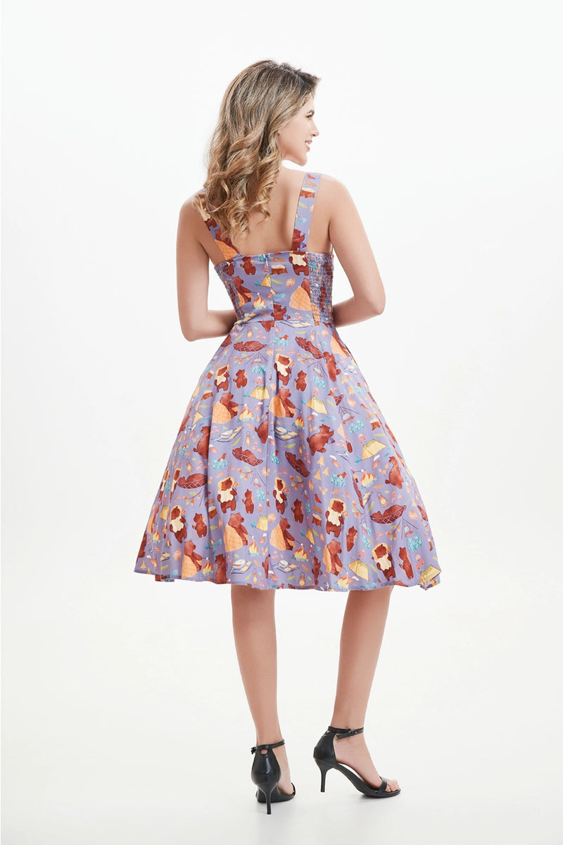 Camping Bears Heidi Dress by Miss Lulo